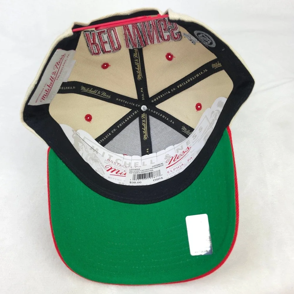 Detroit Red Wings Mitchell & Ness NHL Pro Fit Snapback Hat Cap 11X Champions NWT
